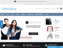 Tablet Screenshot of clothingshoponline.com
